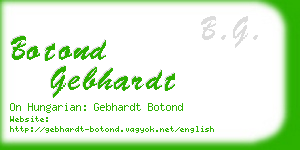 botond gebhardt business card